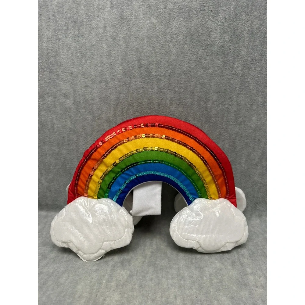 Dog Cat Rainbow Small Pet Costume‎ Multicolor Sequin Cloud Halloween Accessory